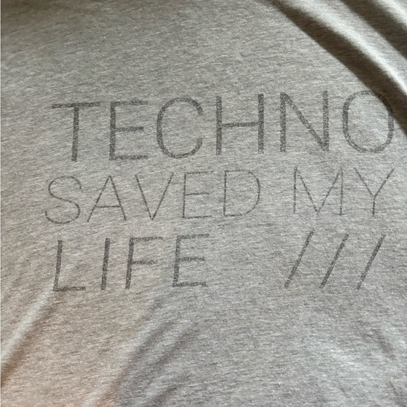 Techno saved my life tee xxl grey - Picture 2 of 4